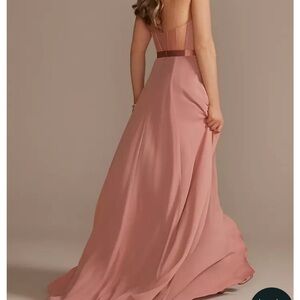 Elegant Pink Evening Gown